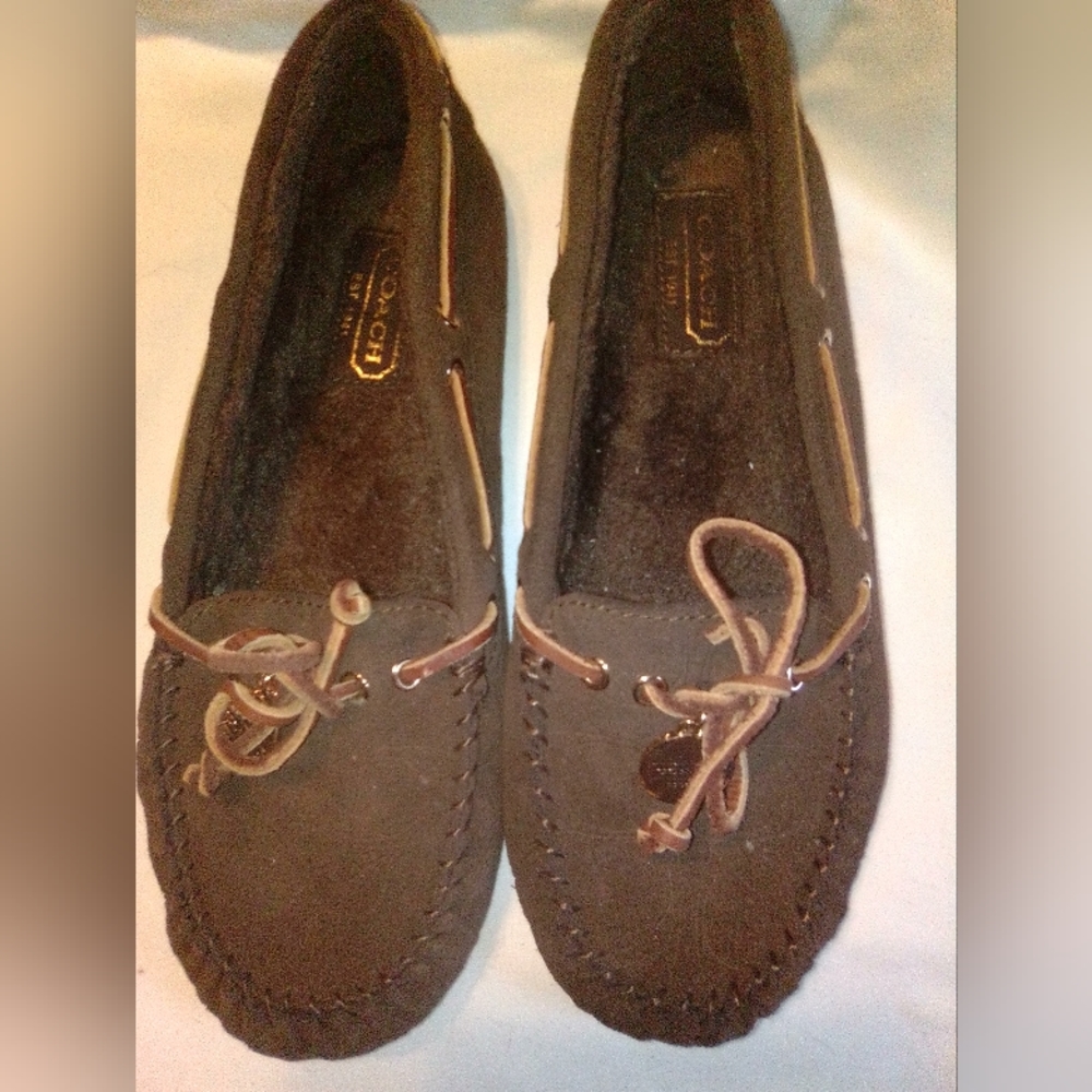 Coach Moccasin, Shearling, Antonia women's size 7 new w/o tags